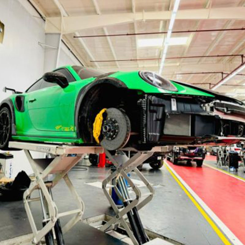 Porsche wheel, rim and brakes service