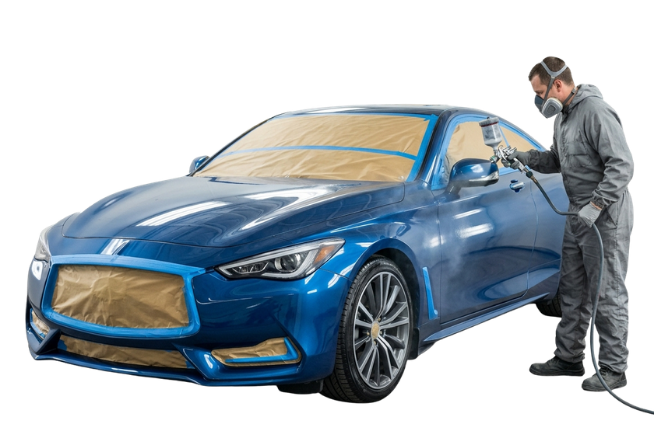 Complete Car Painting Service, Car Color Change, Scratch Removal, Bumper Repaint, Peelable Paint Service, Scratch Removal, etc.