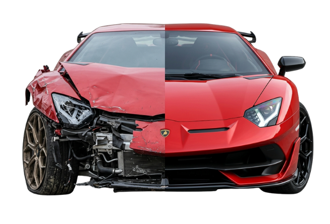 Major and Minor Car Accident Repair Service for All Luxury Cars, Scratch and Dent Repair, Car Restoration, Body Paint, etc.